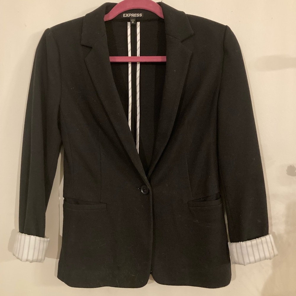 Express tailored black blazer